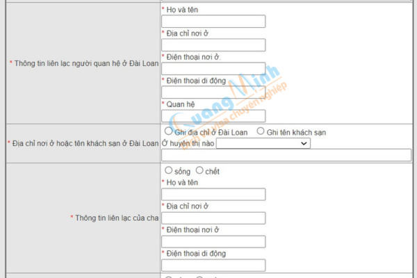 huong dan xin evisa dai loan - quang minh visa